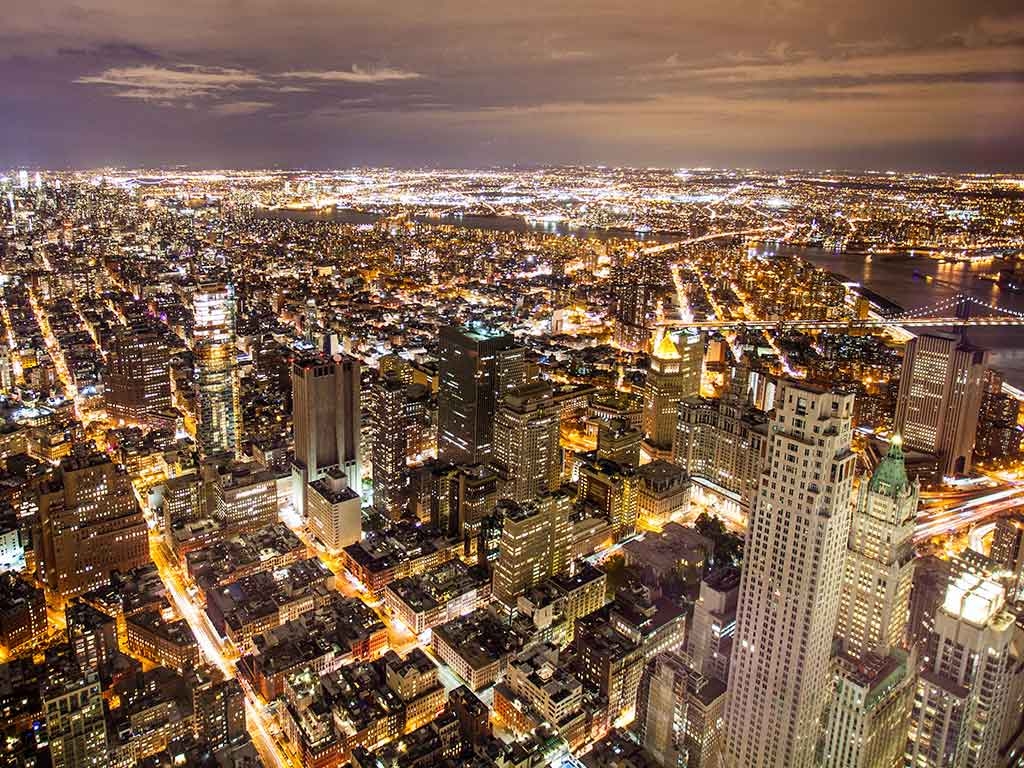 Manhattan by night